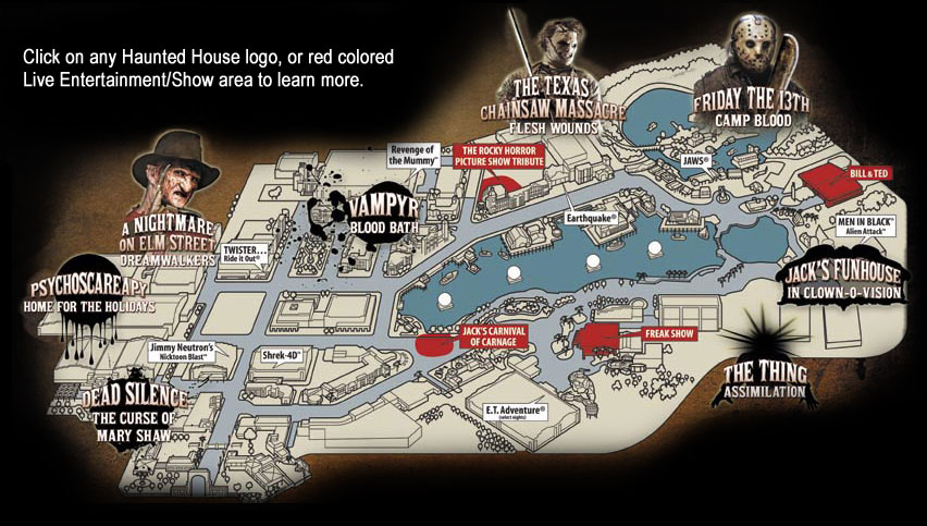 HHN Event Map