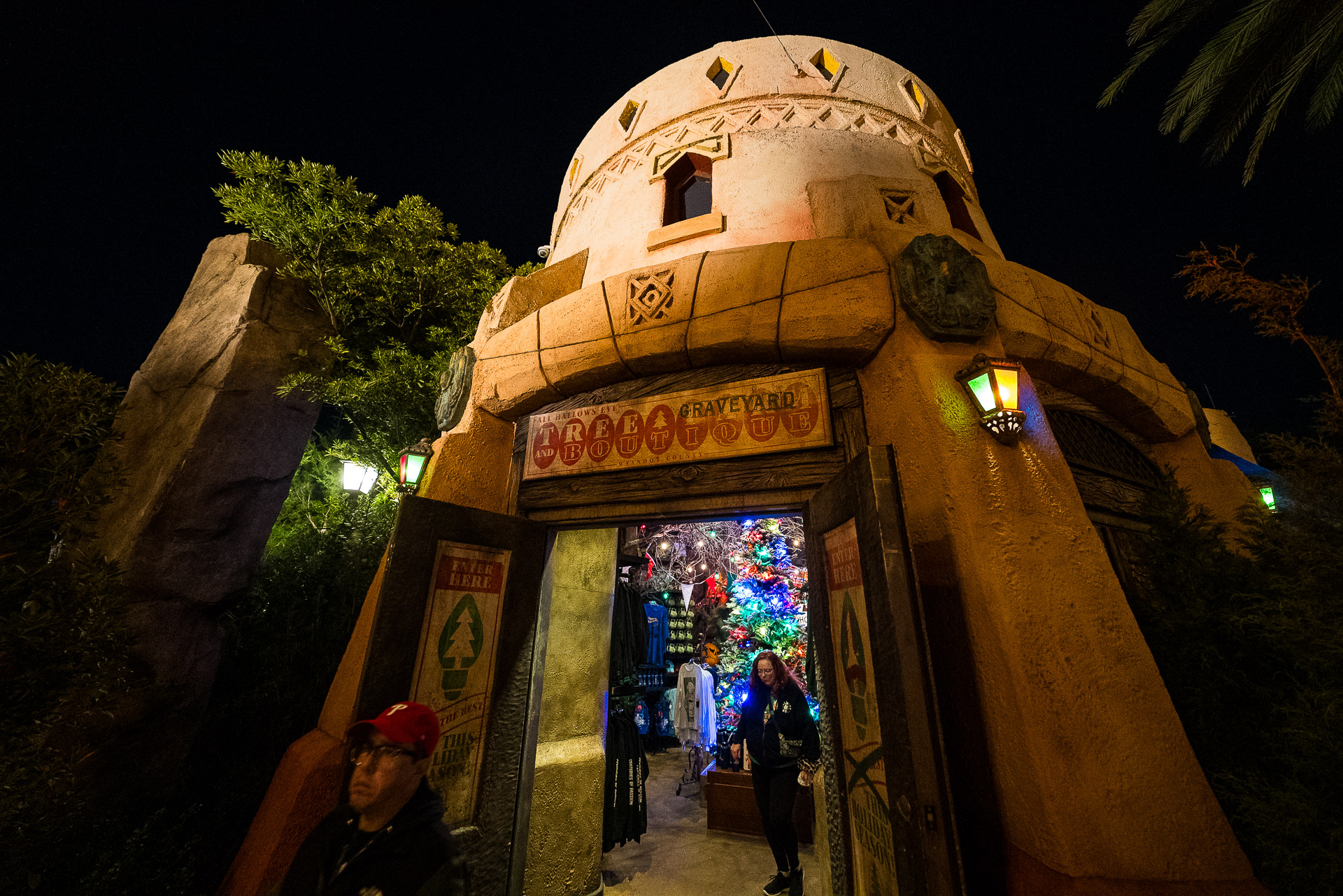 The Outside of the All Hallows Eve Tree Graveyard and Boutique